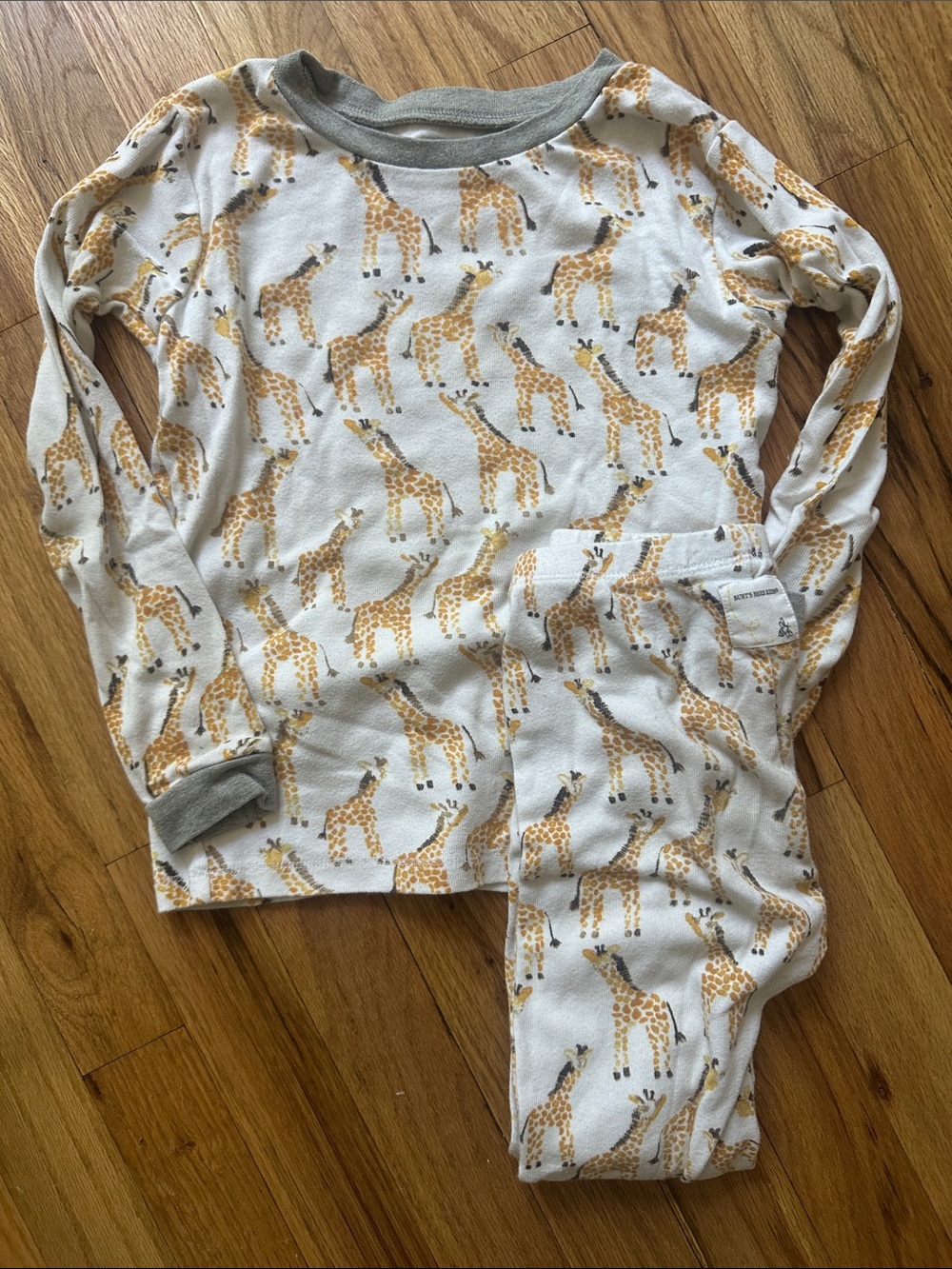 Giraffe print pajamas
